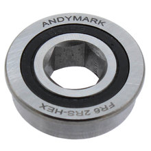 3/8 (0.375) in. Hex ID 7/8 (0.875) in. OD Sealed Flanged Bearing (FR62RS-Hex)