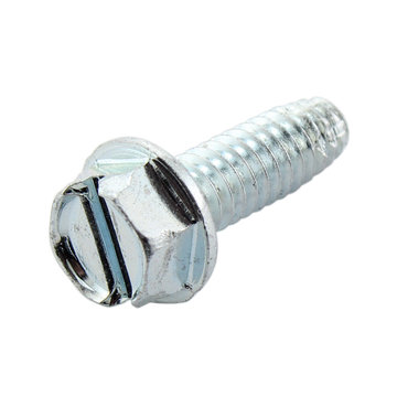 View larger image of 1/4-20 x 0.75 in. Slotted Indented Hex Thread Cutting Screw 