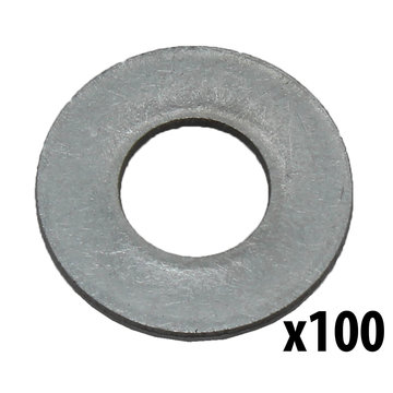 View larger image of 1/4 in. Flat Washer, Stainless Steel [Qty-100]