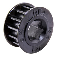 14 Tooth 0.375 in. Hex Bore HTD Pulley