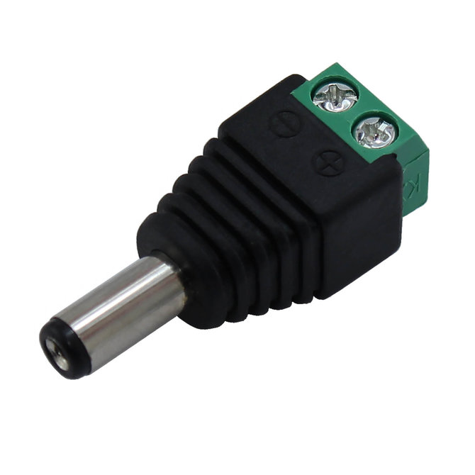 2.1 x 5.5mm DC Power Male Jack / Barrel Connector with Screw