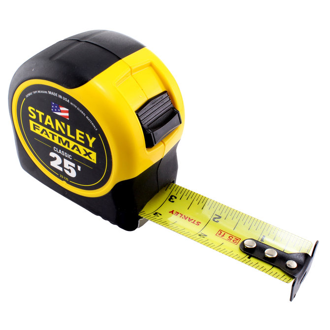 25 ft Stanley FATMAX Tape Measure - AndyMark, Inc
