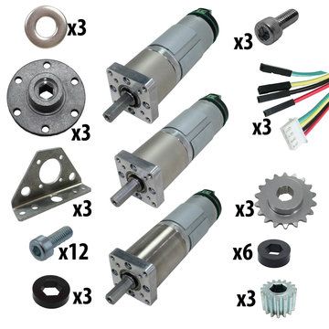 View larger image of 3/8 in. Hex Planetary Gearmotor Kit