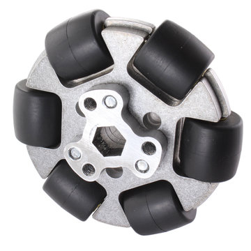 View larger image of 3 in. Aluminum Omni Wheel With 3/8 Hex Bore