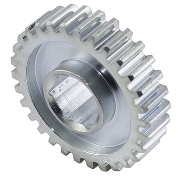 View larger image of 30 Tooth 20 DP 0.5 in. Hex Bore Steel Gear with Pocketing