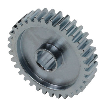 View larger image of 34 Tooth 20 DP 0.375 in. Hex Bore Steel Gear with Pocketing