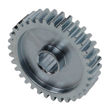 34 Tooth 20 DP 0.375 in. Hex Bore Steel Gear with Pocketing