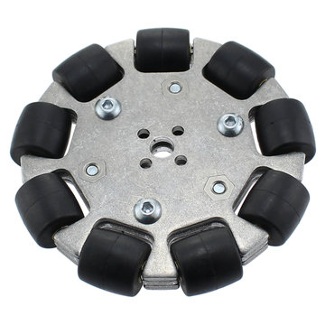 View larger image of 4 in. Aluminum Omni Wheel with Nub Bore