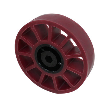 View larger image of 4 in. Compliant Wheel, 3/8 in. Hex Bore, 45A Durometer