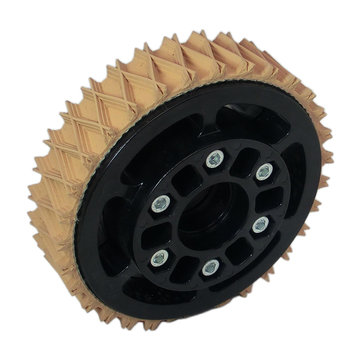 View larger image of 4 in. Plaction Wheel with Wedgetop Tread