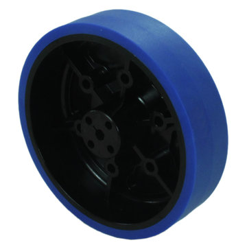 View larger image of 4 in. Stealth Wheel with 5 mm Hex Bore Blue 50 Durometer