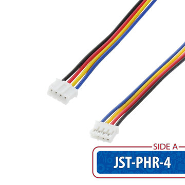 View larger image of JST-PHR-4 to 4-Pin 0.1 in. Female Adapter Cable