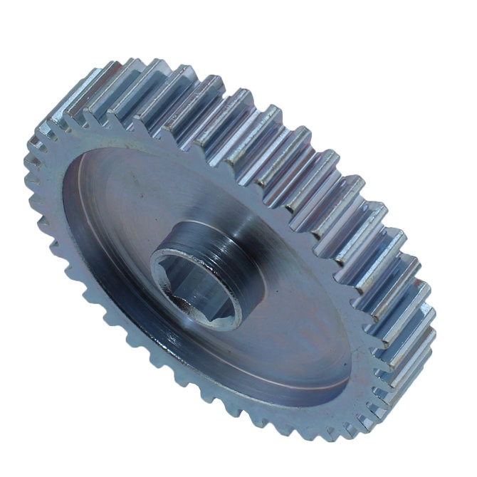 40 Tooth 20 DP 0.375 in. Hex Bore Steel Gear with Pocketing 