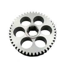 45 Tooth 20 DP 0.5 in. Hex Bore Steel Gear with Thru Holes