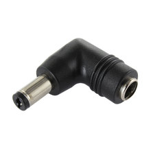 5.5 mm Male Barrel to 5.5 mm Female Barrel Right Angle Adapter