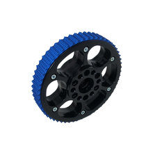 6 in. Plaction Wheel with Blue Nitrile Tread