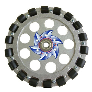 View larger image of 8 in. Aluminum Omni Wheel w/ 1/2 in. Bearing