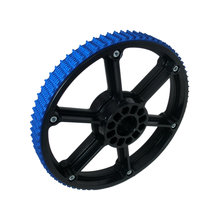 6 in. Plaction Wheel with Blue Nitrile Tread - AndyMark, Inc