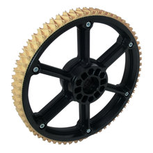8 in. Plaction Wheel with Wedgetop Tread