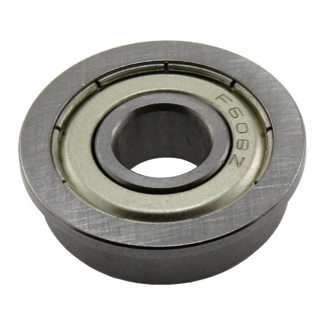 8 mm ID 22 mm OD Shielded Flanged Bearing (F608ZZ) - AndyMark, Inc