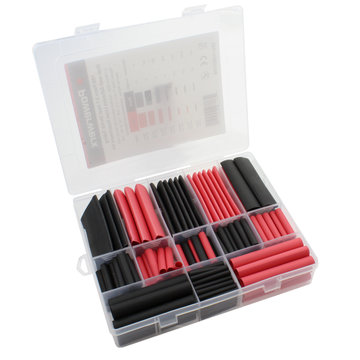 View larger image of Assorted Heat Shrink Tubing Kit Red and Black 198 Pieces
