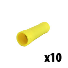 10-12 AWG Yellow Butt Connector Qty. 10