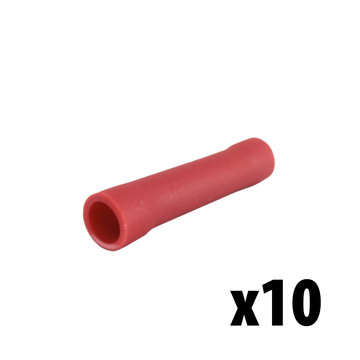 View larger image of 16-22 AWG Red Butt Connector Qty. 10