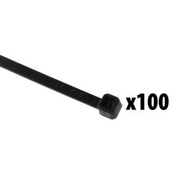 View larger image of Cable Ties, 14 in., Black, bag of 100