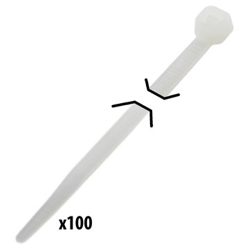 View larger image of Cable Ties 4 in. Natural Nylon bag of 100
