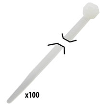 Cable Ties 4 in. Natural Nylon bag of 100