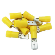 10-12 AWG Yellow Male Tab Connector Qty. 10