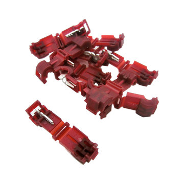 View larger image of 16-22 AWG Red T-Tap Connector Qty. 10