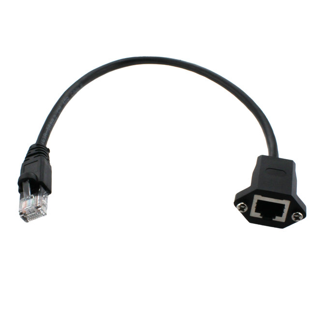 Double RJ45 Extension Cable RJ45 Male to Female Screw Panel Mount Ethernet  LAN Network Extension cate5/