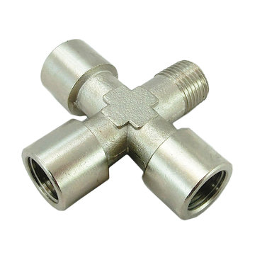 View larger image of Fitting Cross Brass 1/8 in. NPT 3 F 1 M
