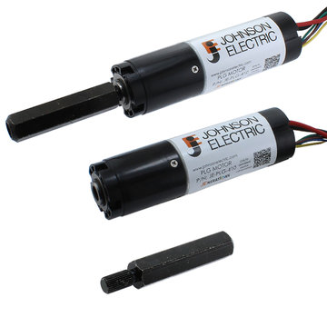 View larger image of Johnson Electric PLG Gearmotor and Output Shaft