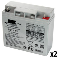 MK ES17-12 12V SLA Battery (Set of 2)