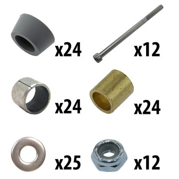 View larger image of 8 in. Standard Mecanum Single Wheel Outer Roller Kit