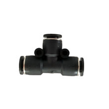 Pneumatic fitting union tee 1/4 in. tube