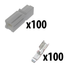 Powerpole Kit 100 White Housing 100 Contacts