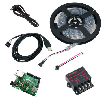 View larger image of RGB Individually Addressable LED Light Strip With Arduino Controller Kit