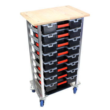 View larger image of Robot Parts Cart, Wood Top