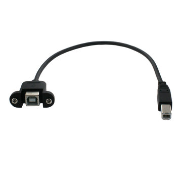 View larger image of USB B Male to USB B Female Panel Mount