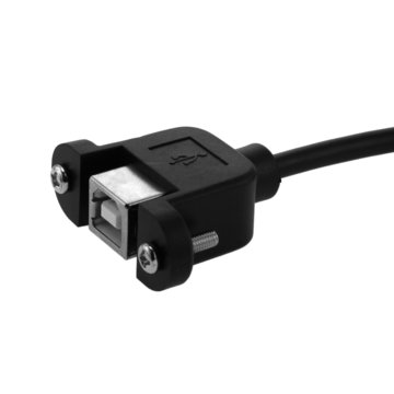 View larger image of USB B Male to USB B Female Panel Mount